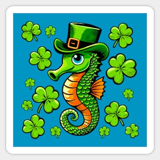 St. Patrick’s Day Seahorse Sticker